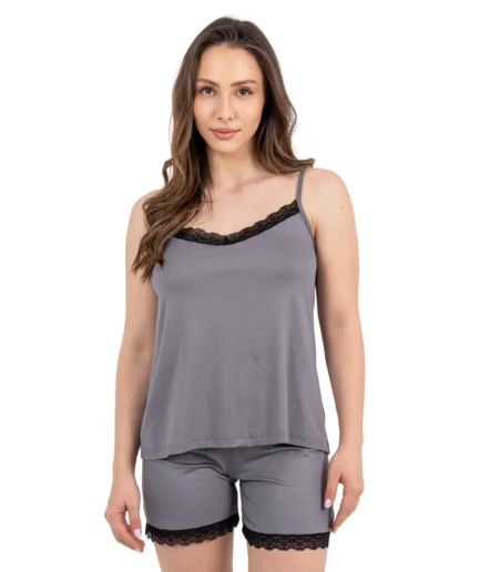 Πιτζάμα Γυναικεία  Με Δαντέλα